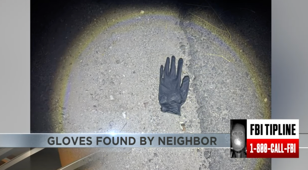 A black glove found by a couple near Nancy Guthrie's home on Feb. 11, 2026.